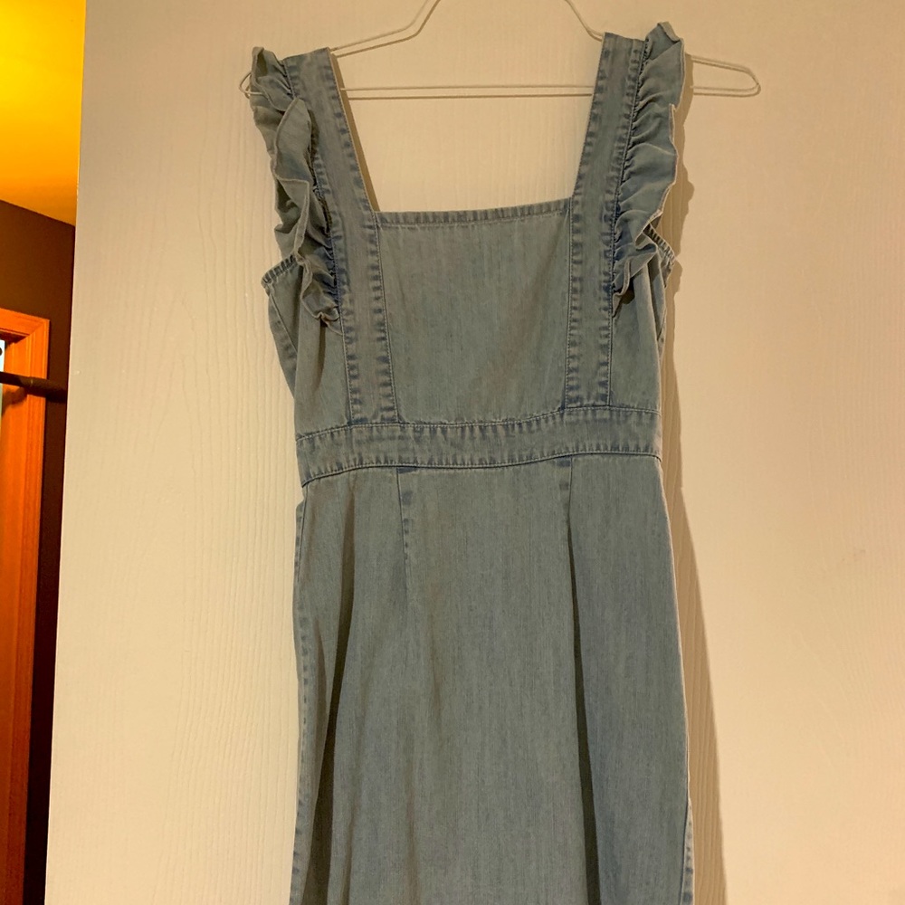 Denim mini dress